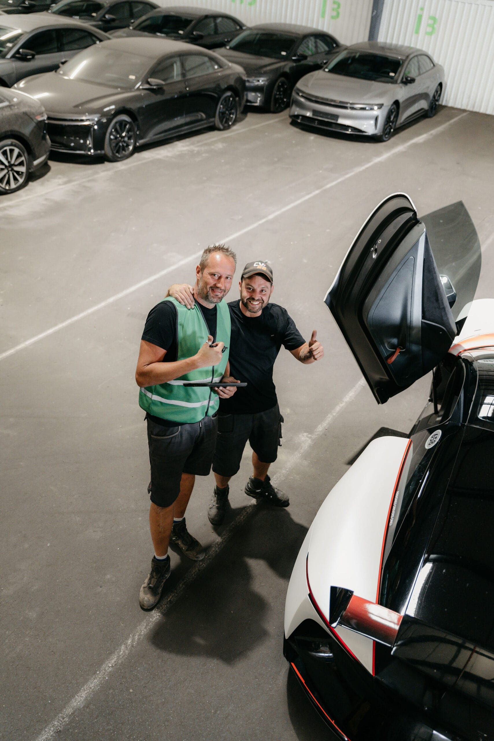 logistics for finished vehicles tesla